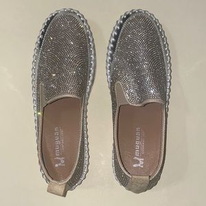 Sparkling Silver Women’s Muguan Espadrilles